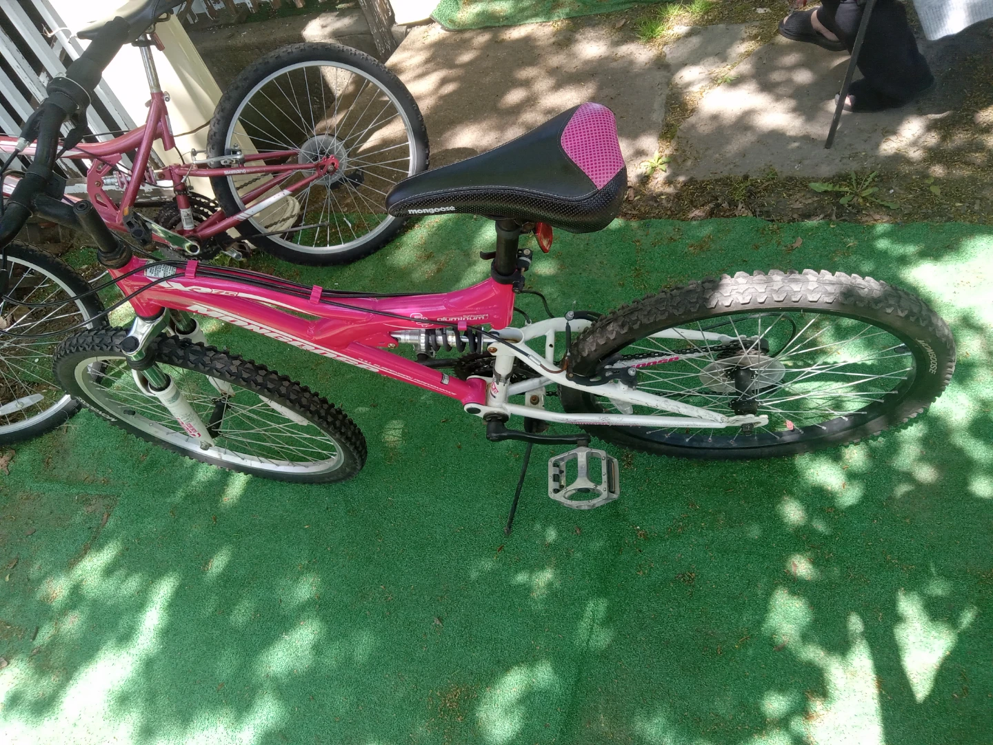 Mongoose X25 Pink Full Suspension Mountain Bike - photo 2