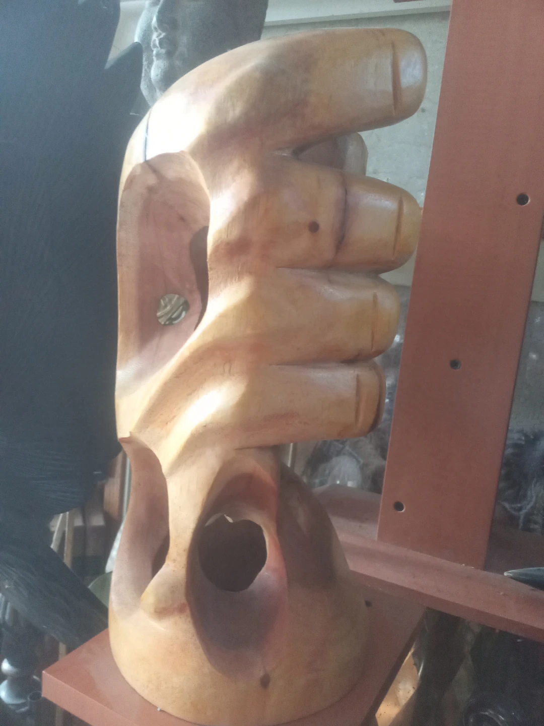 Wooden Hand Sculpture