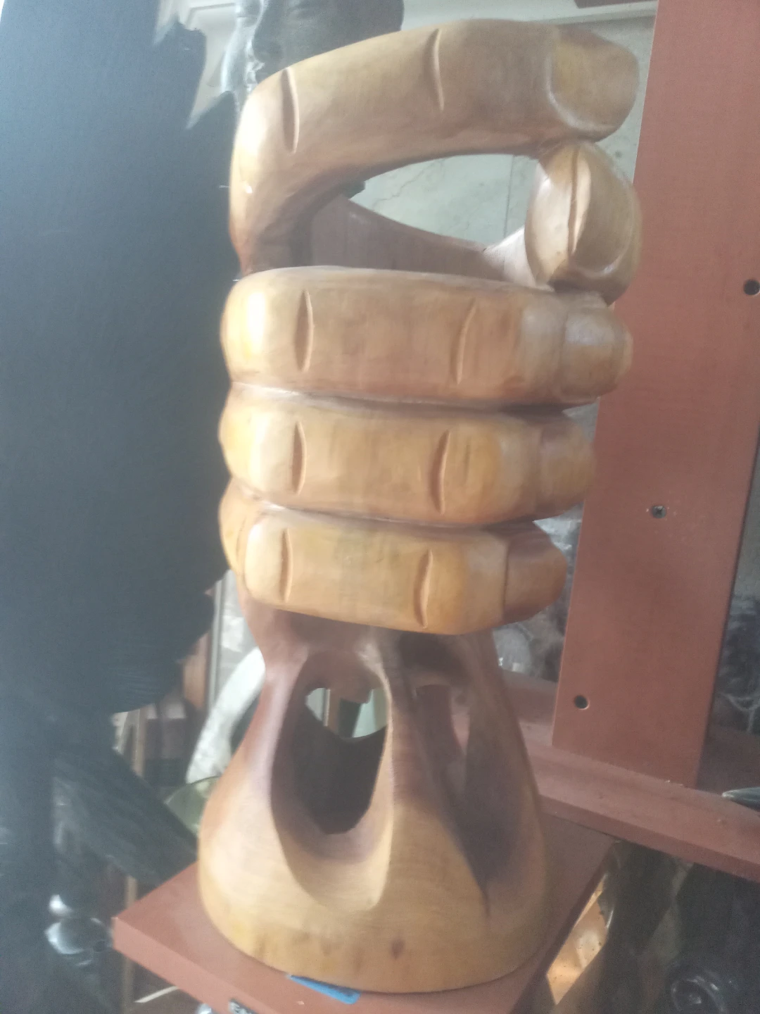 Wooden Hand Sculpture - photo 2