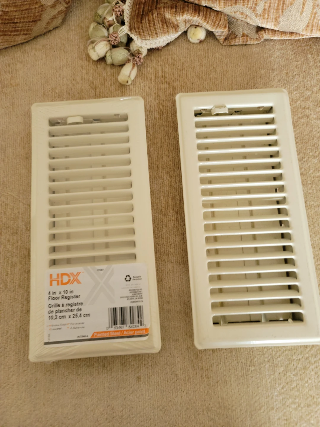 HDX 4" x 10" Floor Register (2 Pack)