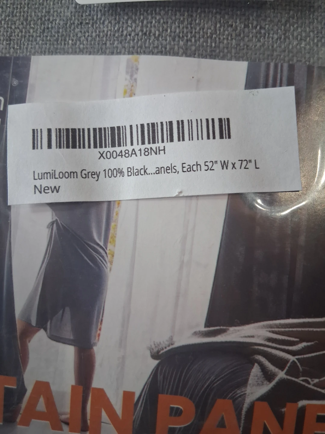 LumiLoom Grey Curtain Panels (2 Panels) - photo 3