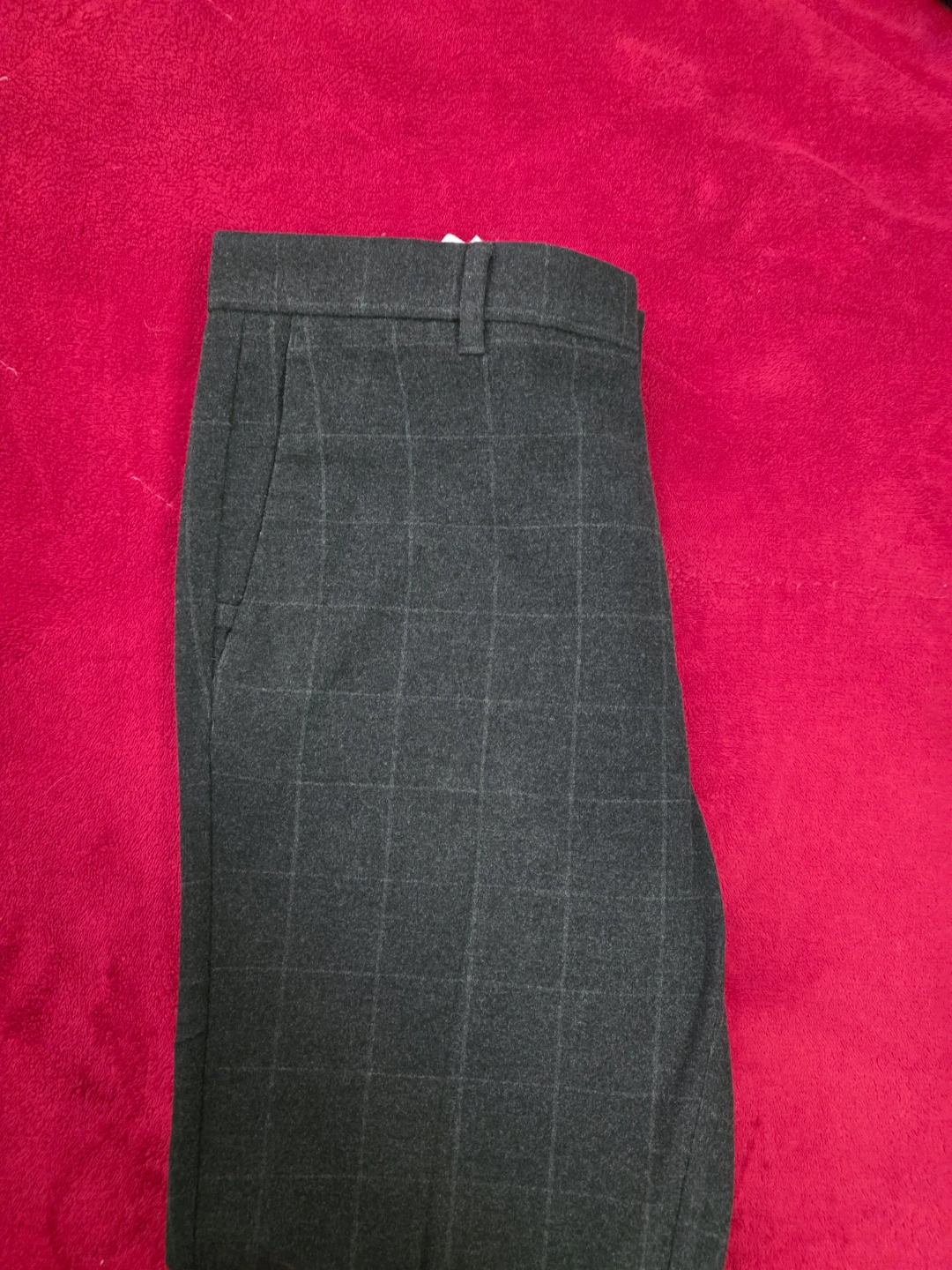 Zara Man Plaid Dress Pants