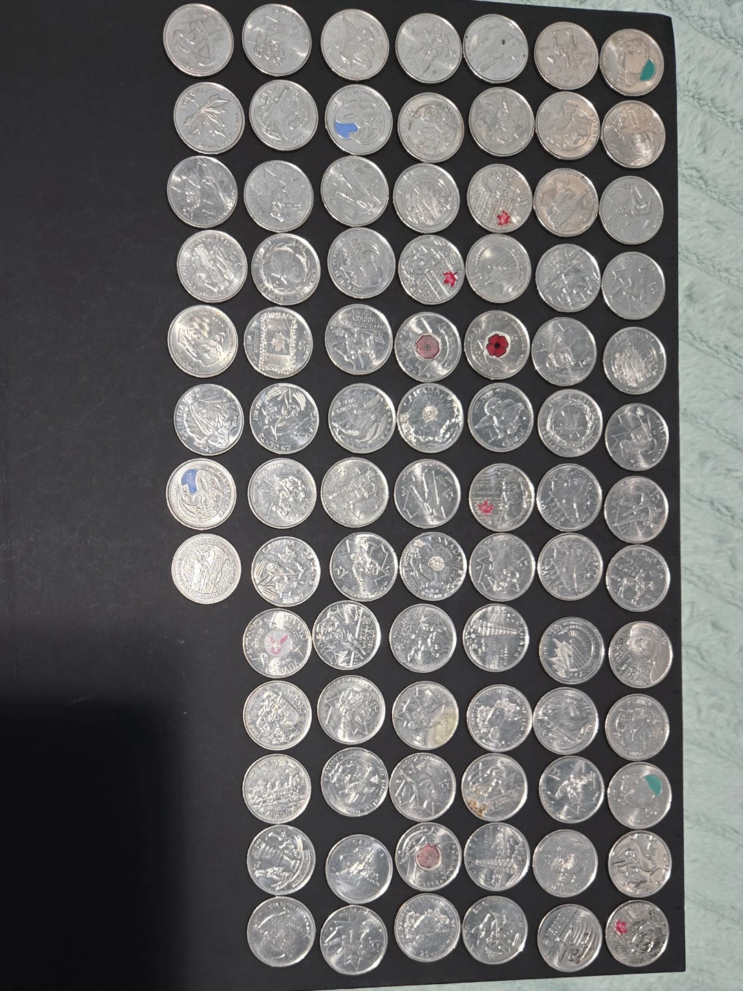 Collection of Canadian Quarters