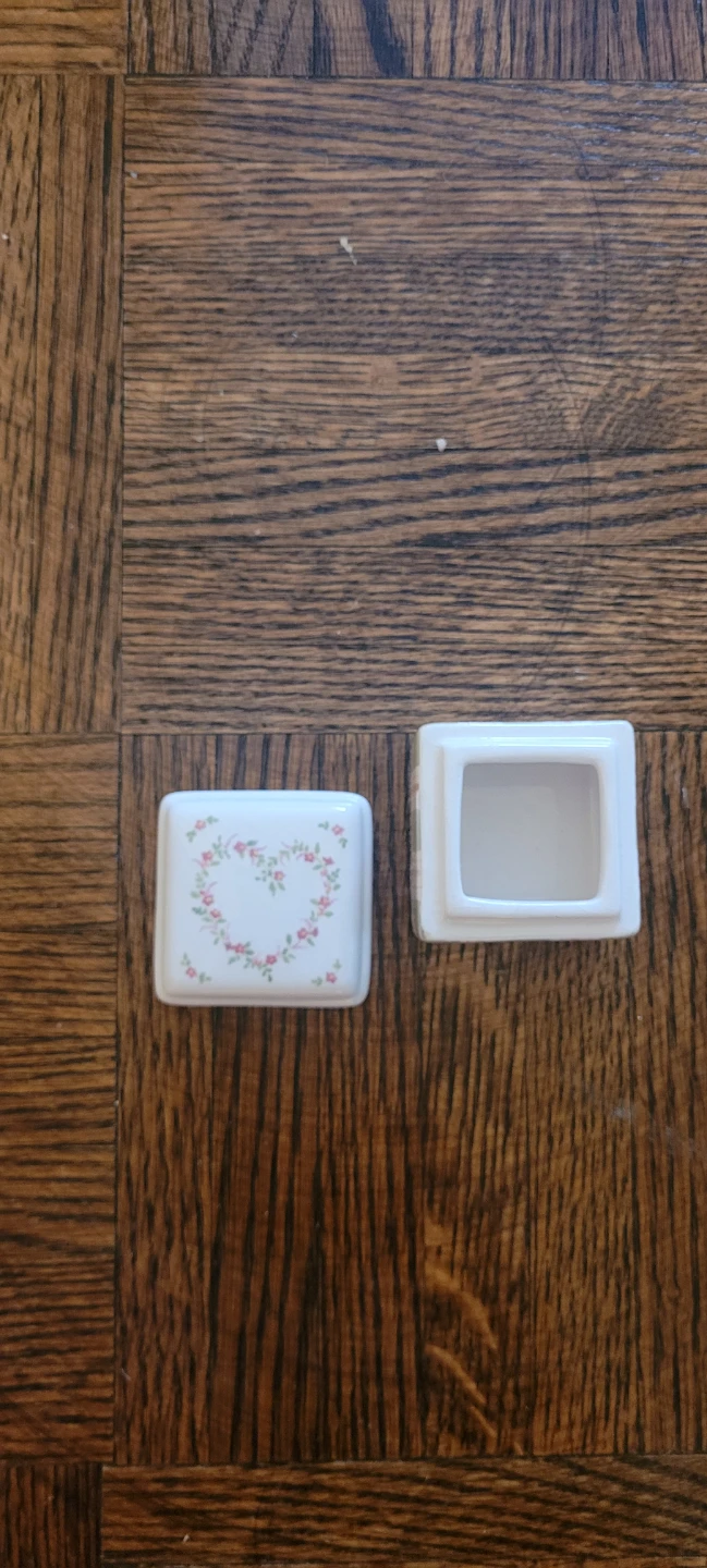 Forget Me-Nots DEMDACO Ceramic Trinket Box - photo 3