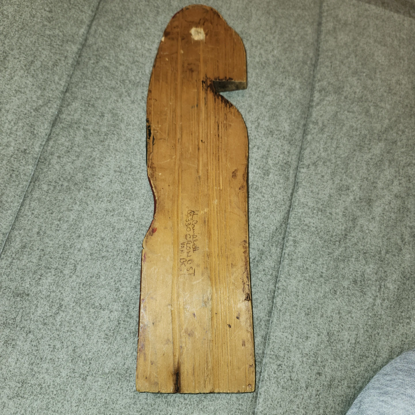 Hand Carved Red Totem Pole Wall Art - photo 3