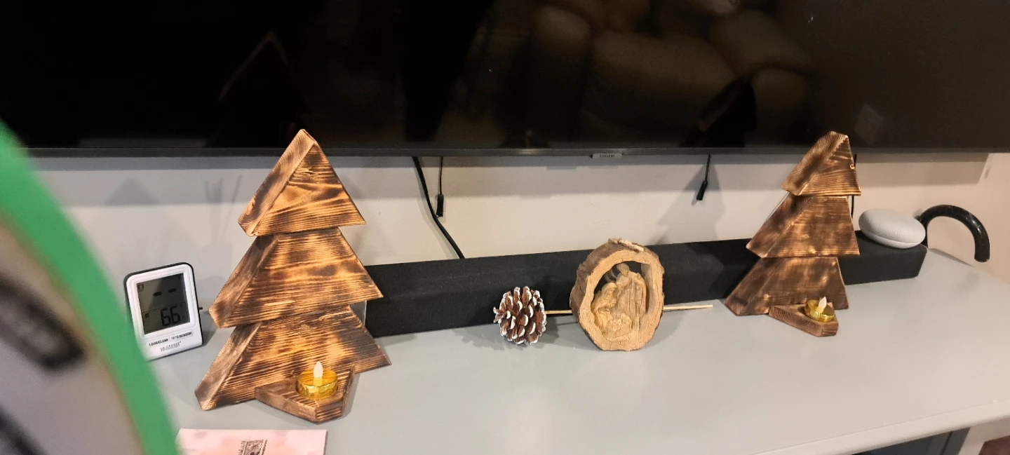 Wooden Tiered Christmas Tree Candle Holder - photo 5