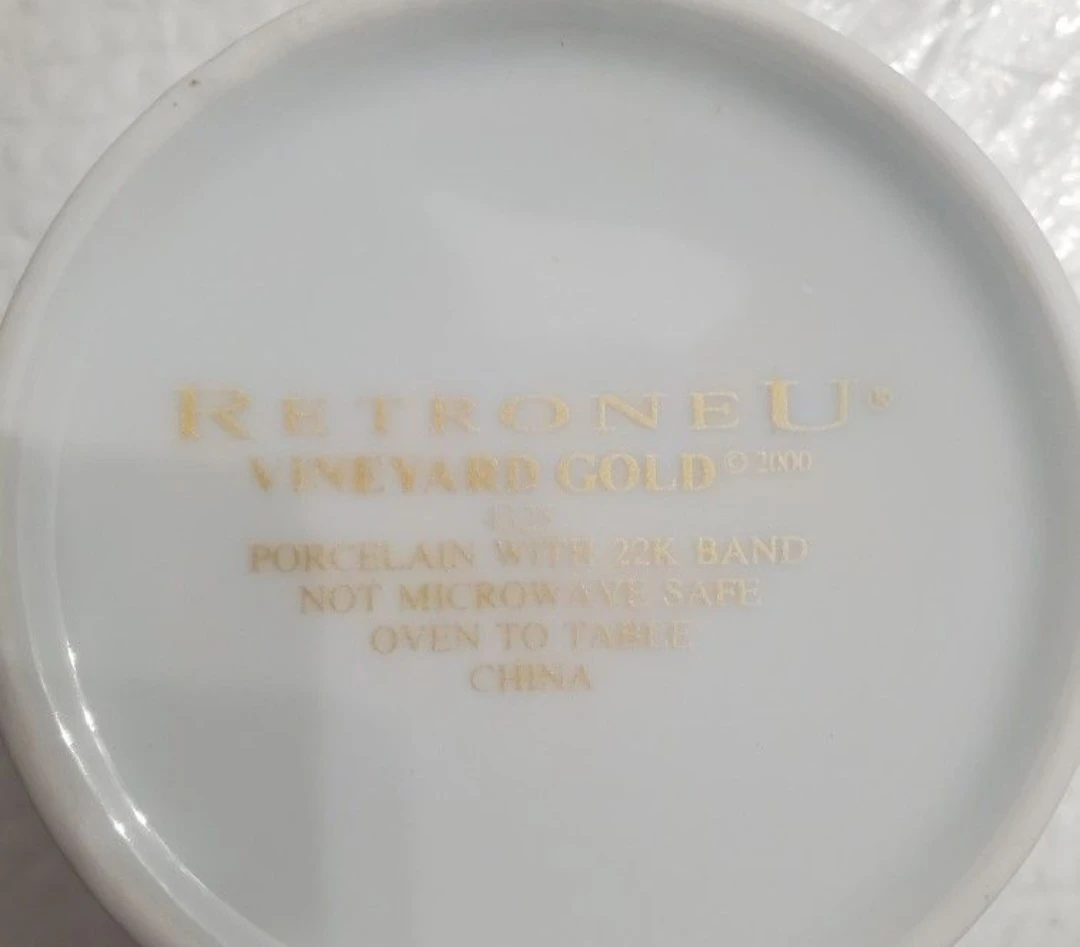 11 new in box gold plated porcelain teacups - photo 4