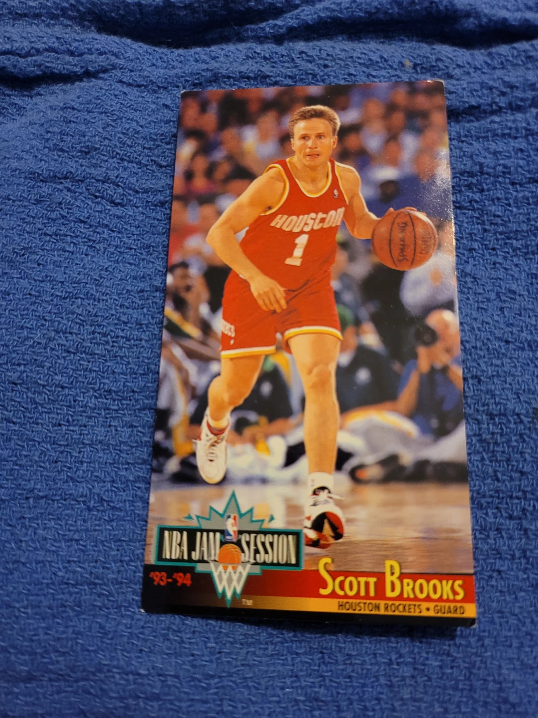 1993-94 Fleer NBA Jam Session Scott Brooks Basketball Card - photo 2