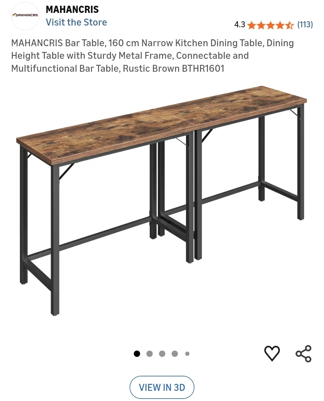 Bar Table