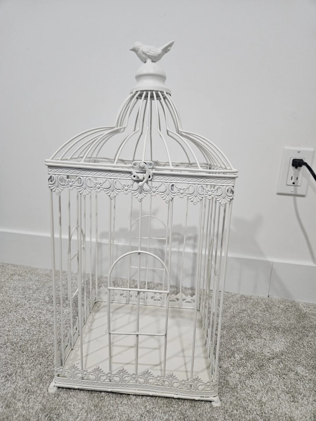 White Decorative Bird Cage