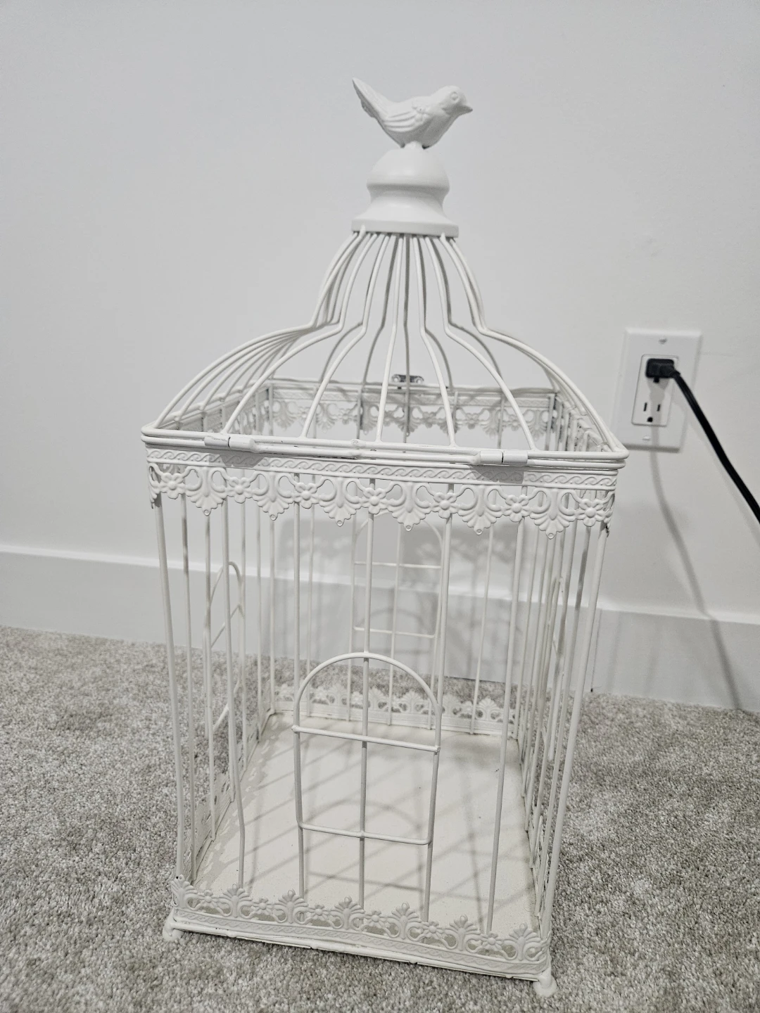 White Decorative Bird Cage - photo 3