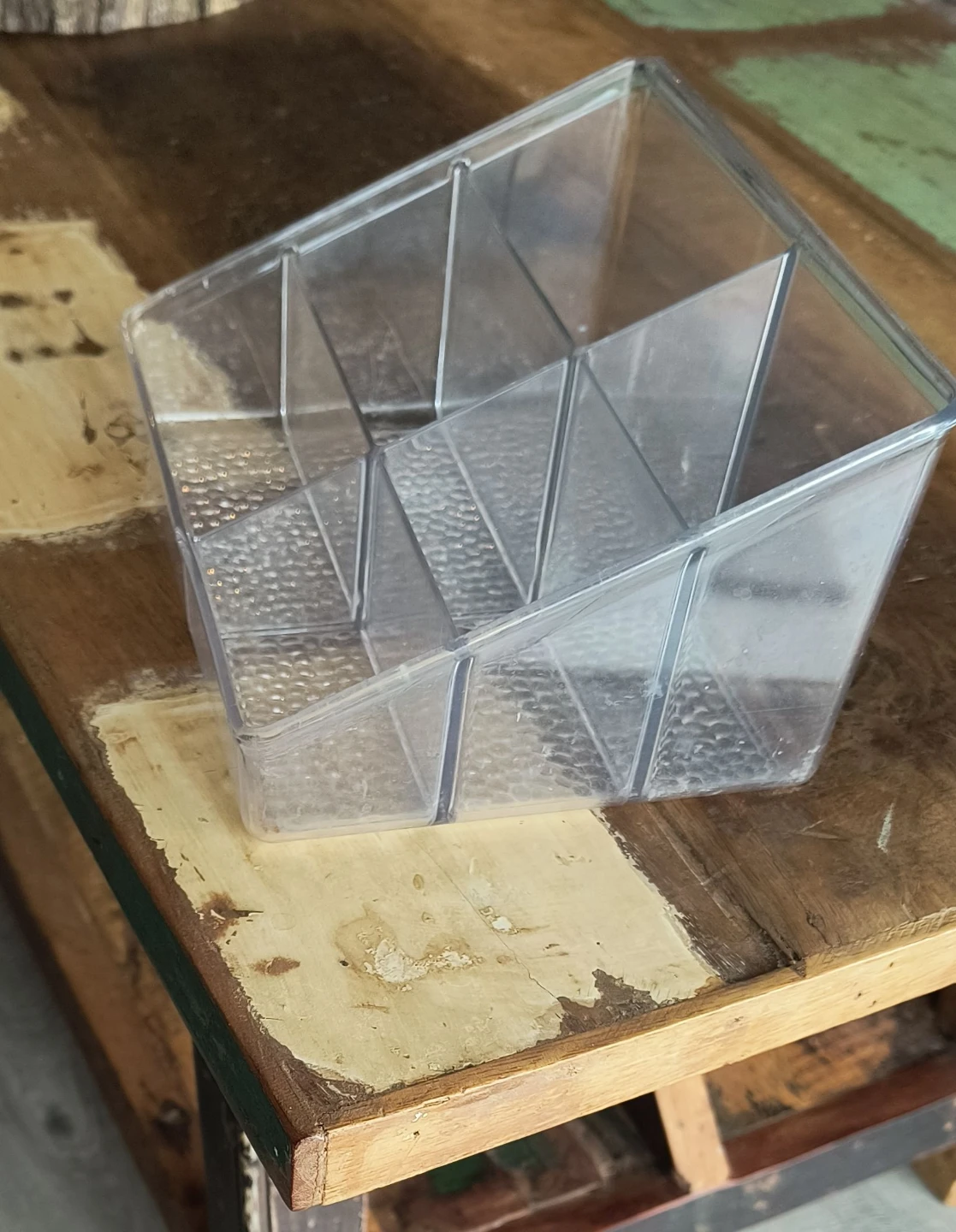Clear Plastic Organizer with 7 Compartments