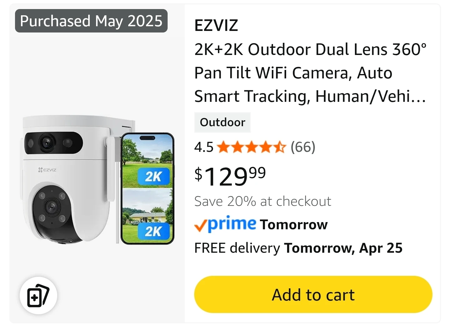 Ezviz CS-H9c outdoor camera - photo 2