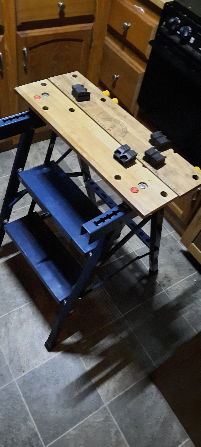 Mastercraft Folding Workbench with Clamps - photo 3