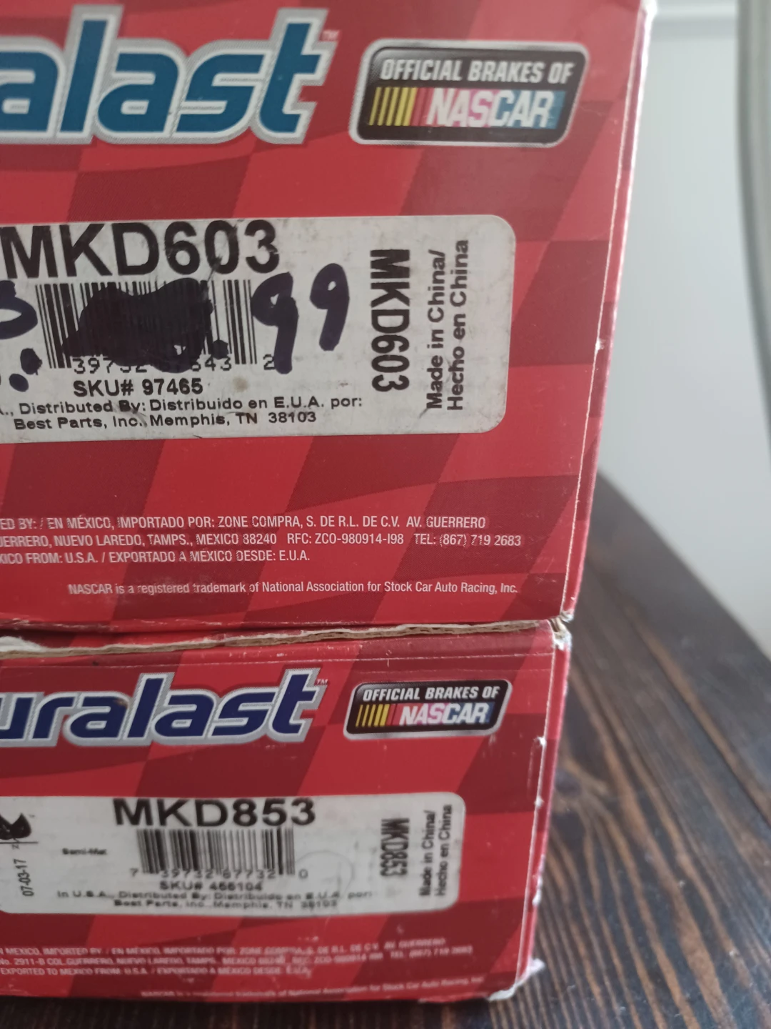 Duralast Brake Pads MKD603 & MKD853 - photo 2