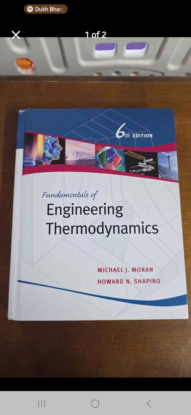 Fundamentals of Engineering Thermodynamics 6th Edition Textbook
