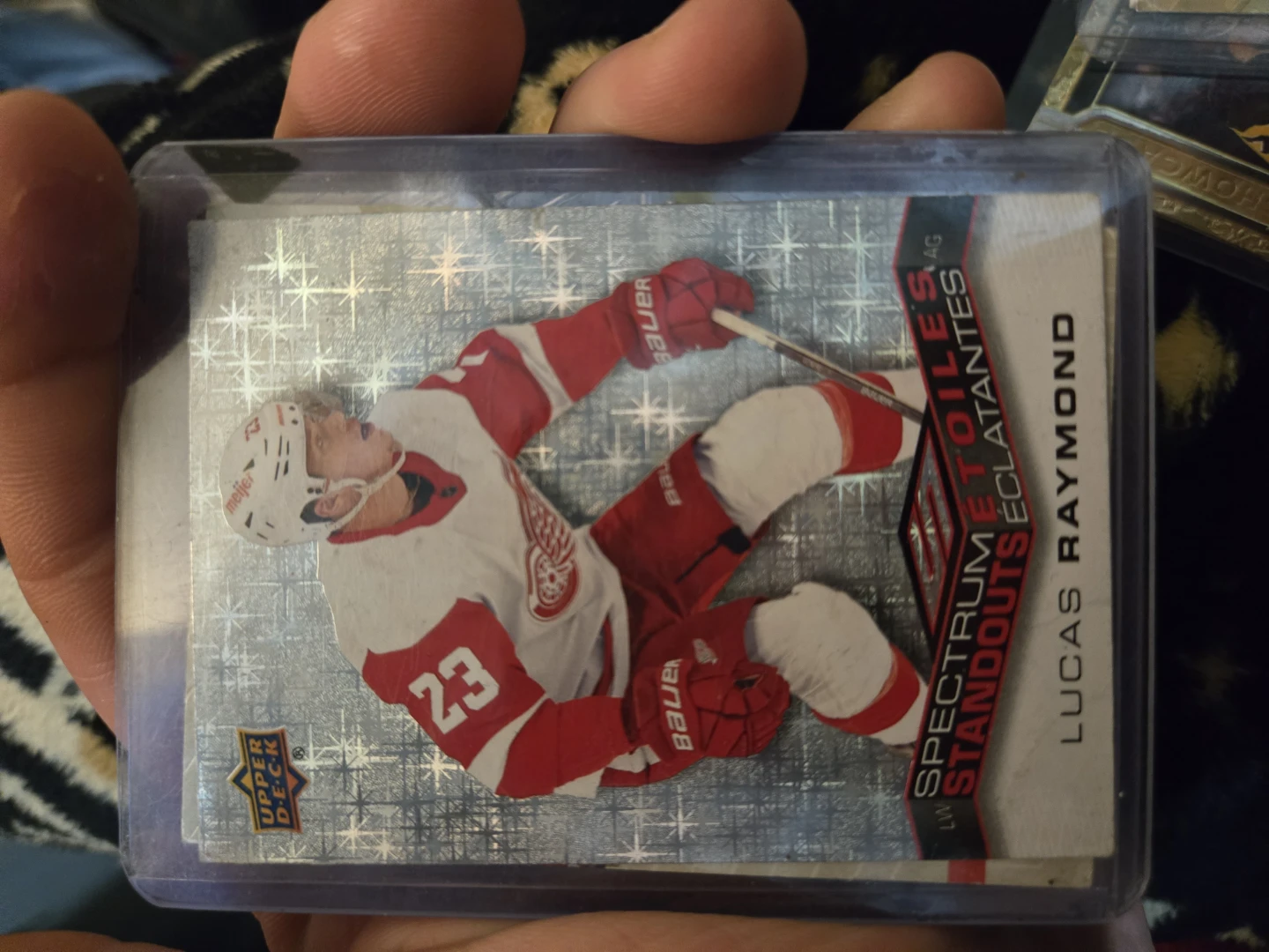 Upper Deck Lucas Raymond Spectrum Standouts Hockey Card