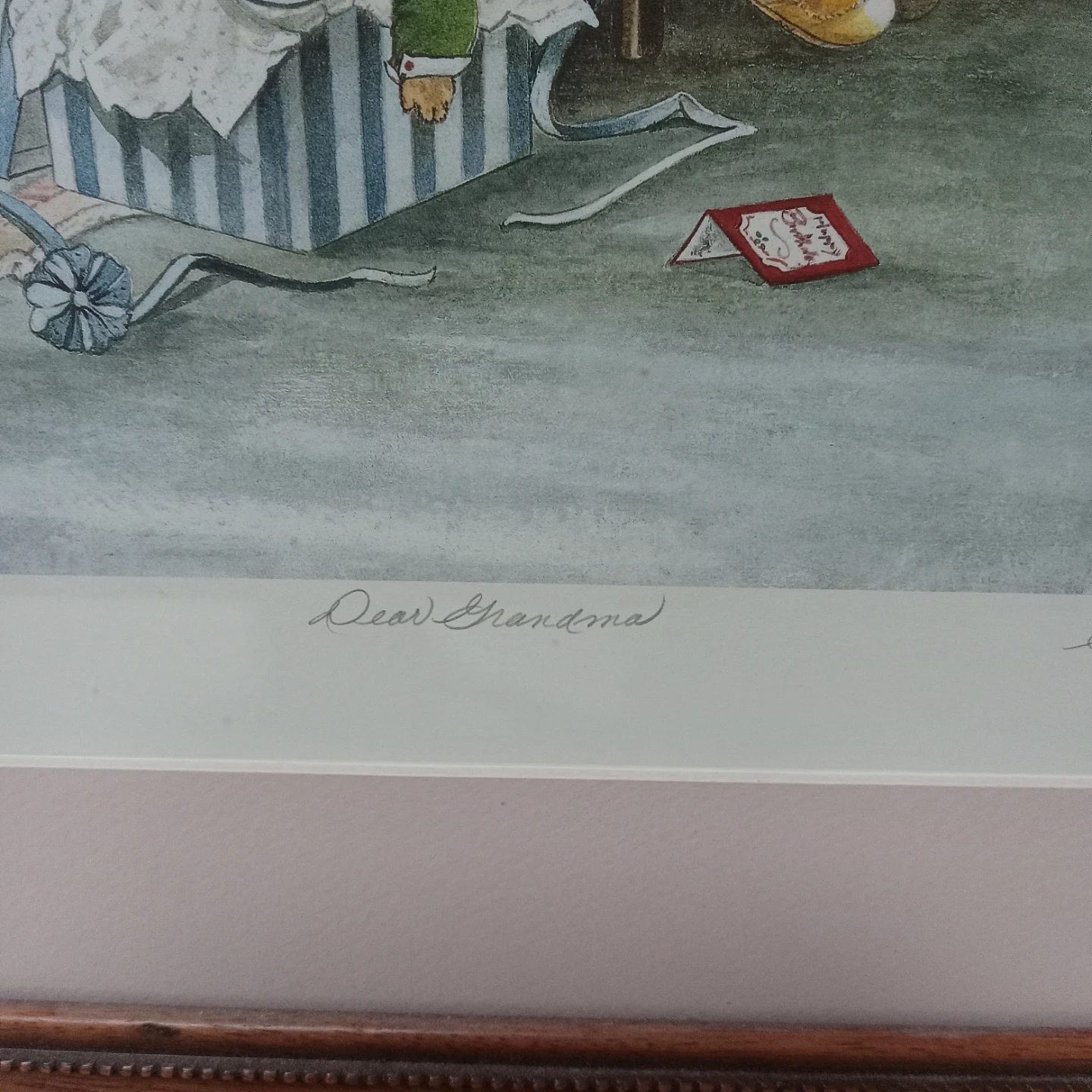 Limited Edition S Deaville "Dear Grandma" Framed Print - photo 5
