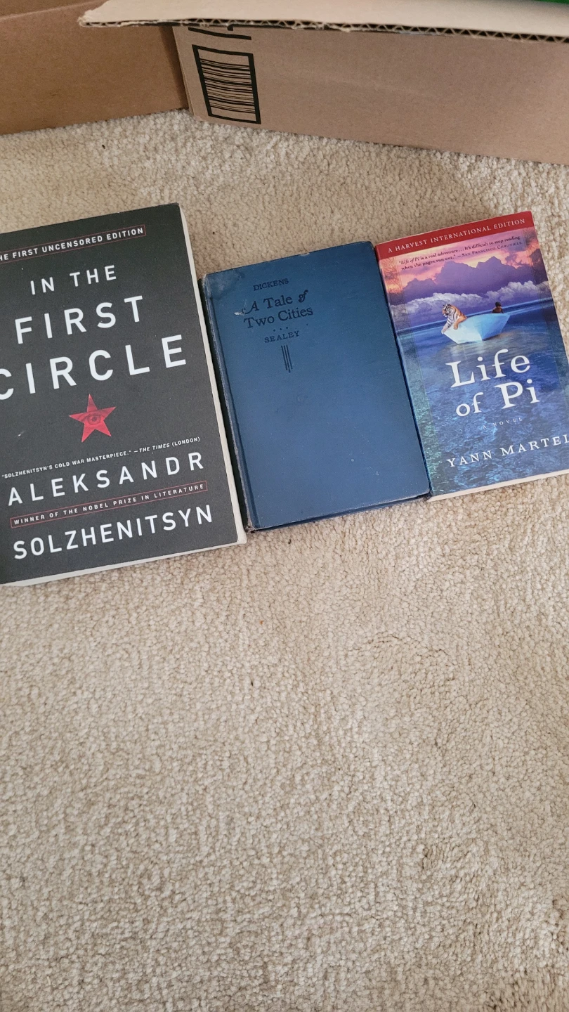 In the First Circle, A Tale of Two Cities, Life of Pi Novels
