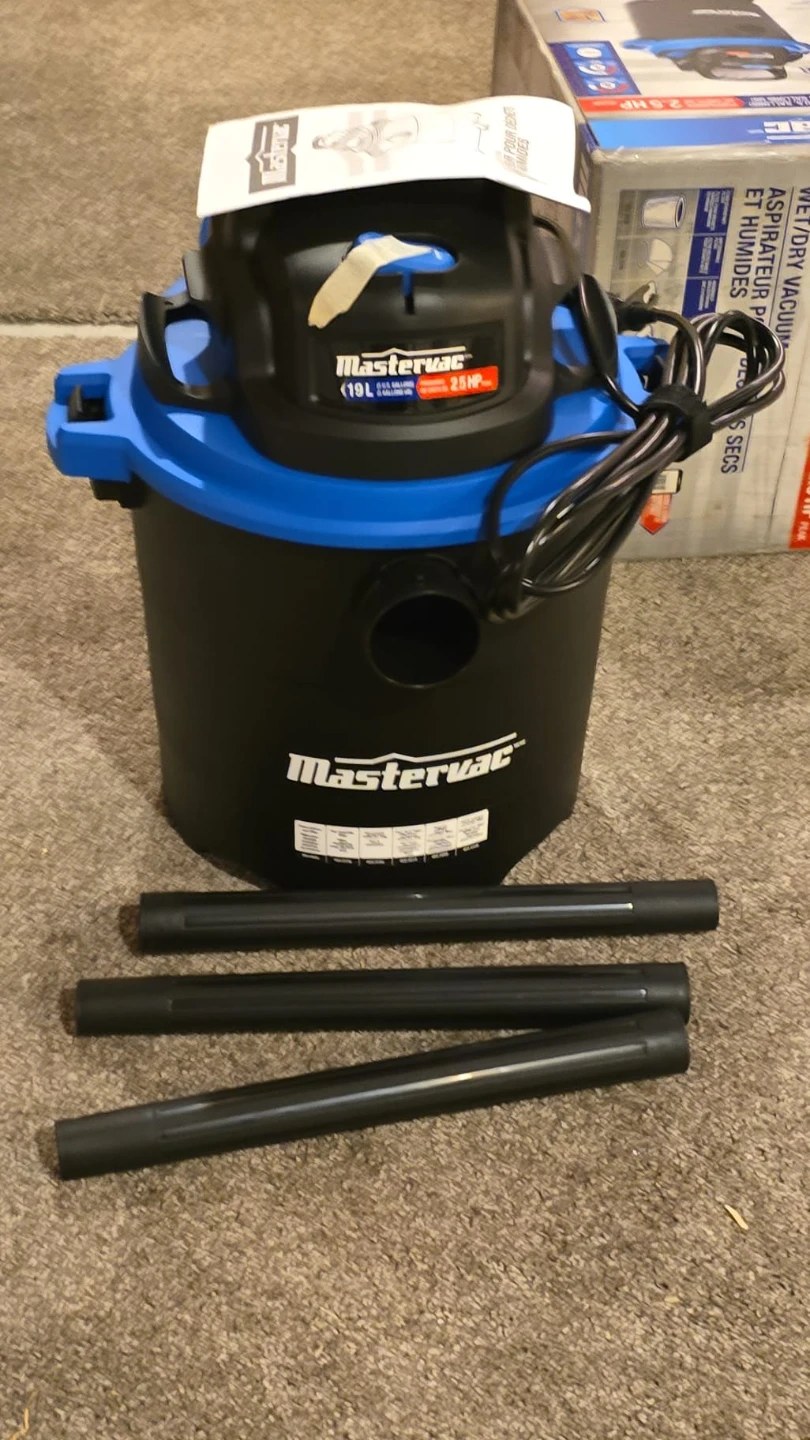 Mastervac 19L - 2.5 HP Peak Wet/Dry Vacuum - photo 4