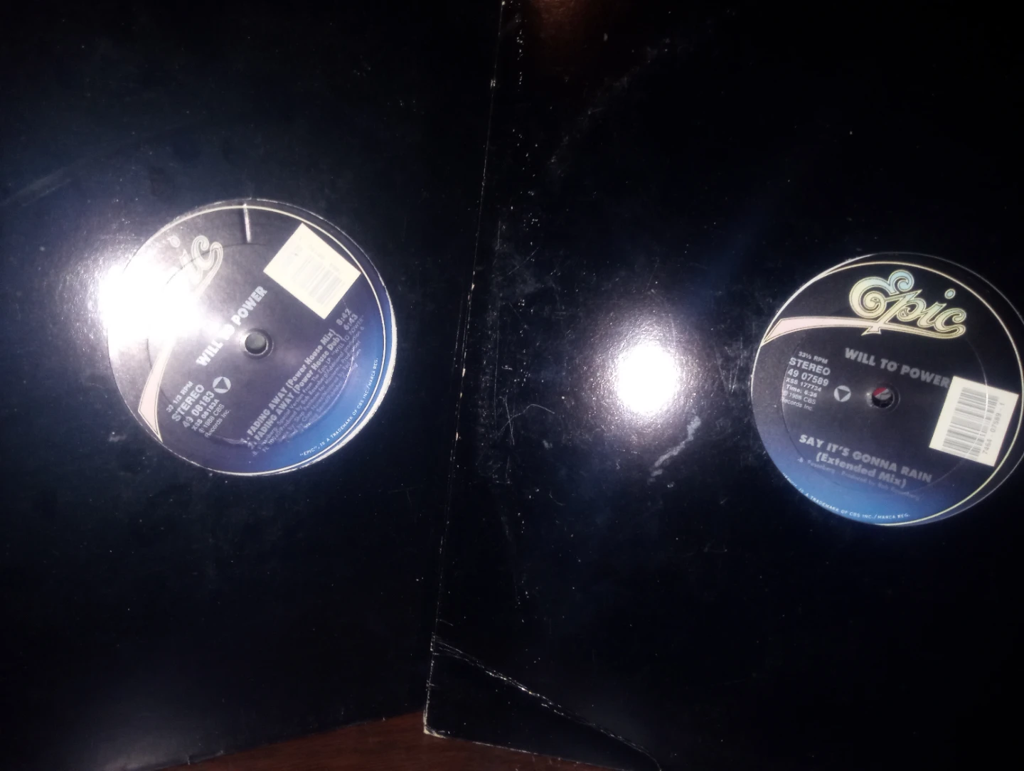 Will To Power Fading Away / Say It's Gonna Rain 12" Vinyl Record