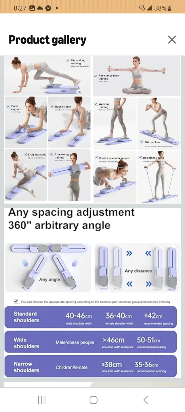 Purple Legs Arms Core Strength Training Slider Set - photo 2