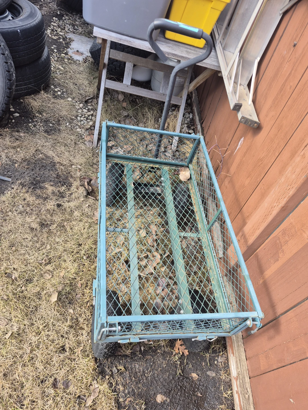 Blue Metal Garden Cart - photo 4