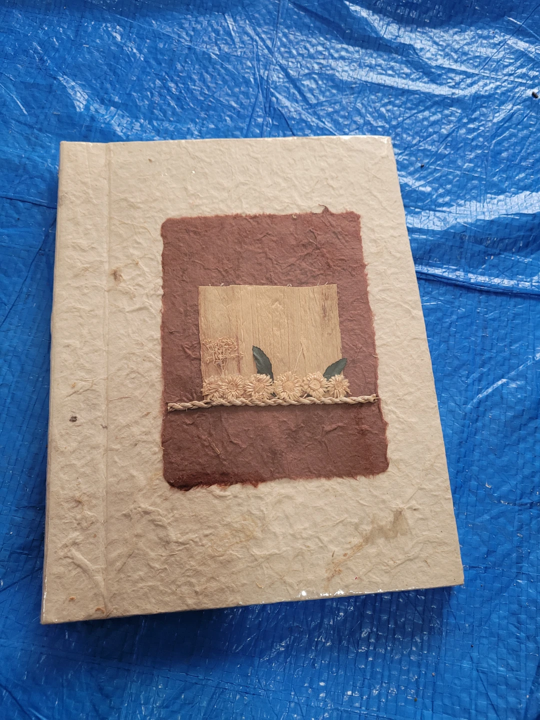 Handmade Journal with Floral Embellishment
