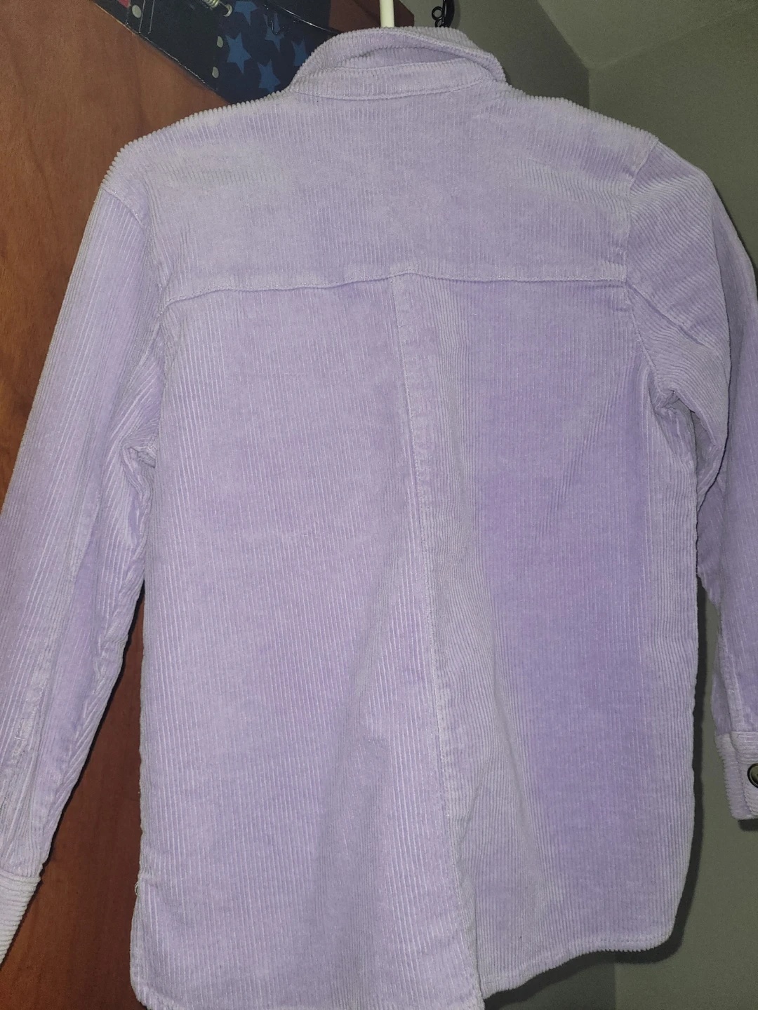 Purple Corduroy Button-Up Shirt - photo 2