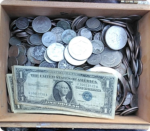 Monedas más De 400 de plata Pura Y billetes - photo 2