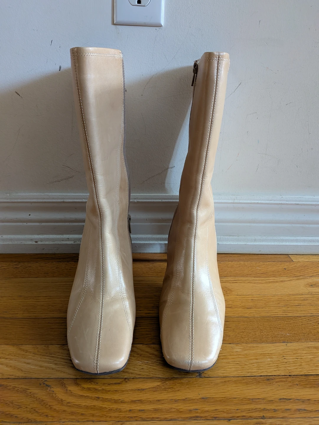 Hush Puppies Women's Tan Leather Boots Size 7.5 - photo 2