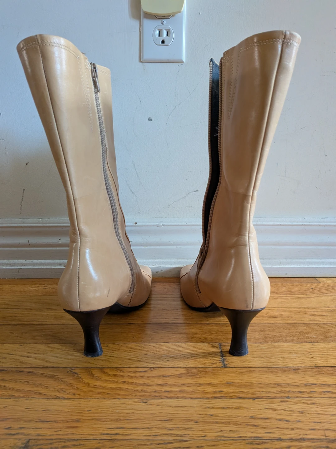 Hush Puppies Women's Tan Leather Boots Size 7.5 - photo 3