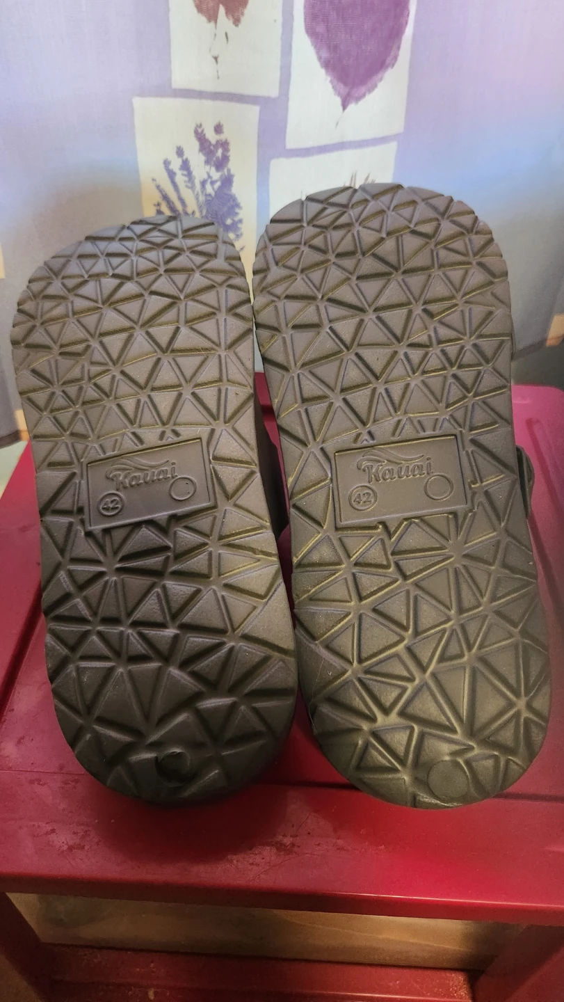 Kauai Brown Double Strap Sandals - Size 42 - photo 4