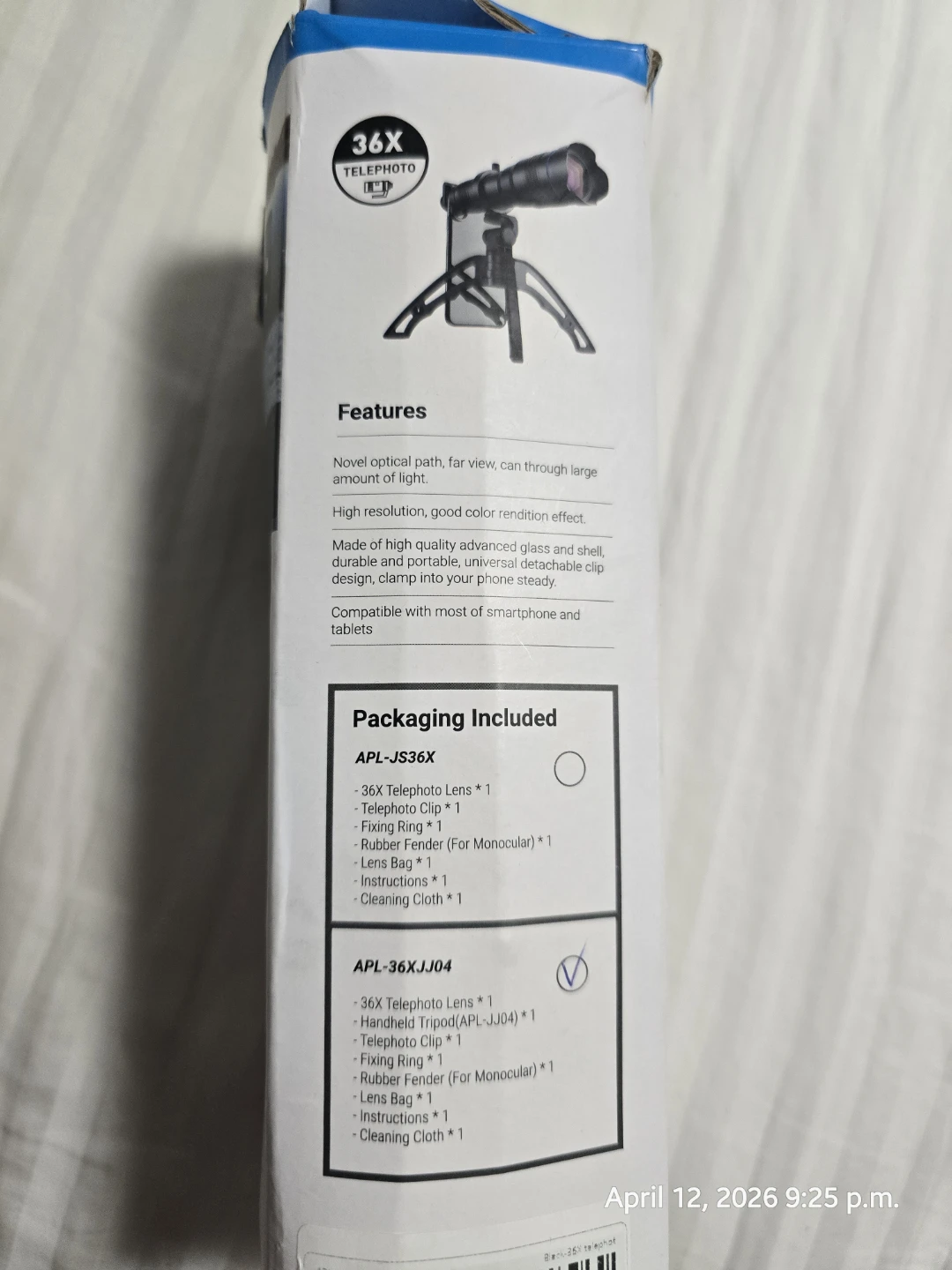 36X Telephoto Lens Kit with Tripod - photo 3