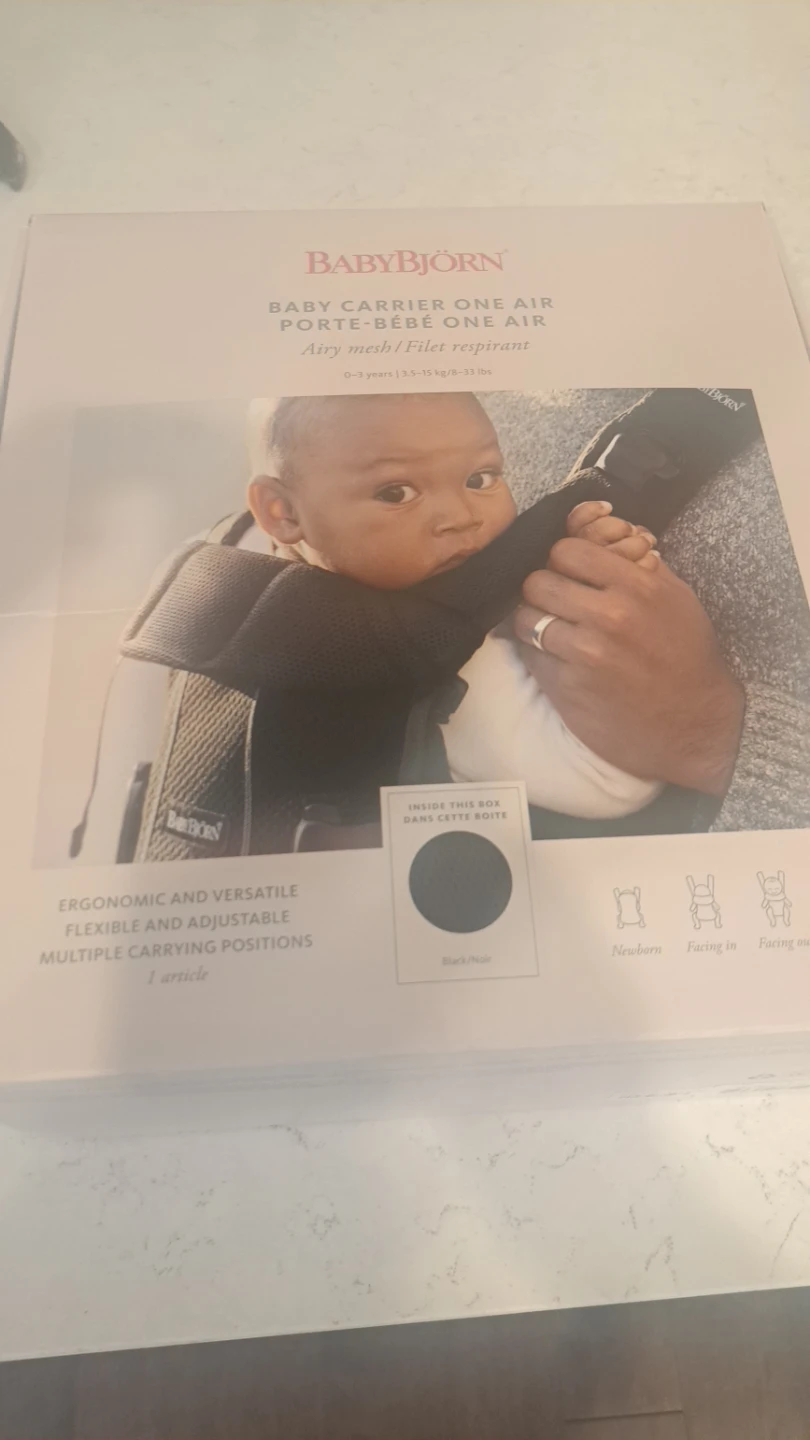 BabyBjörn Baby Carrier One Air - Black/Mesh - photo 2