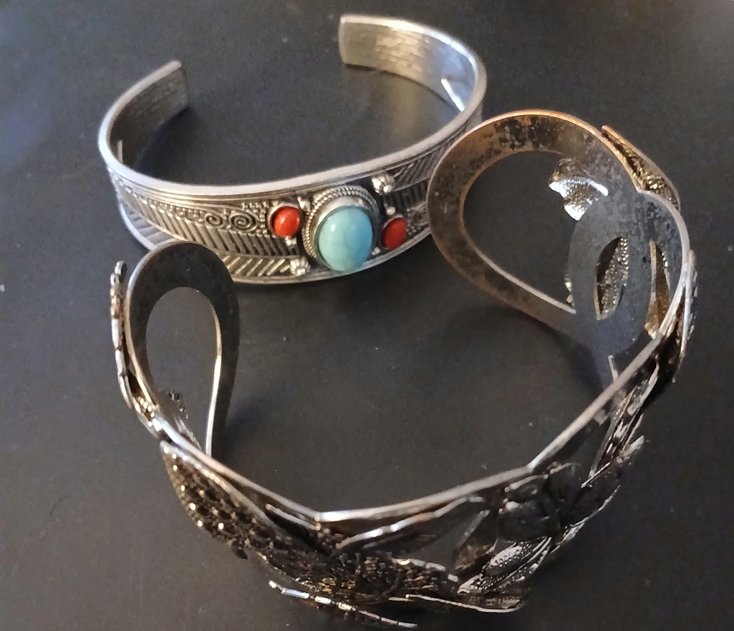 Boho Cuff Bracelets - Set of 2