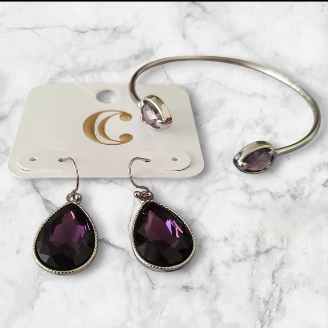 Jewelry Lot - Bracelet and Earrings - photo 2