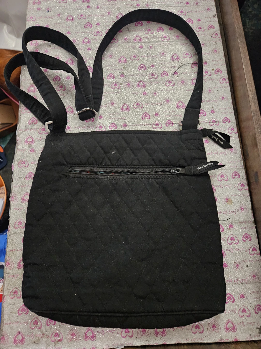 Vera Bradley Black Quilted Crossbody Bag