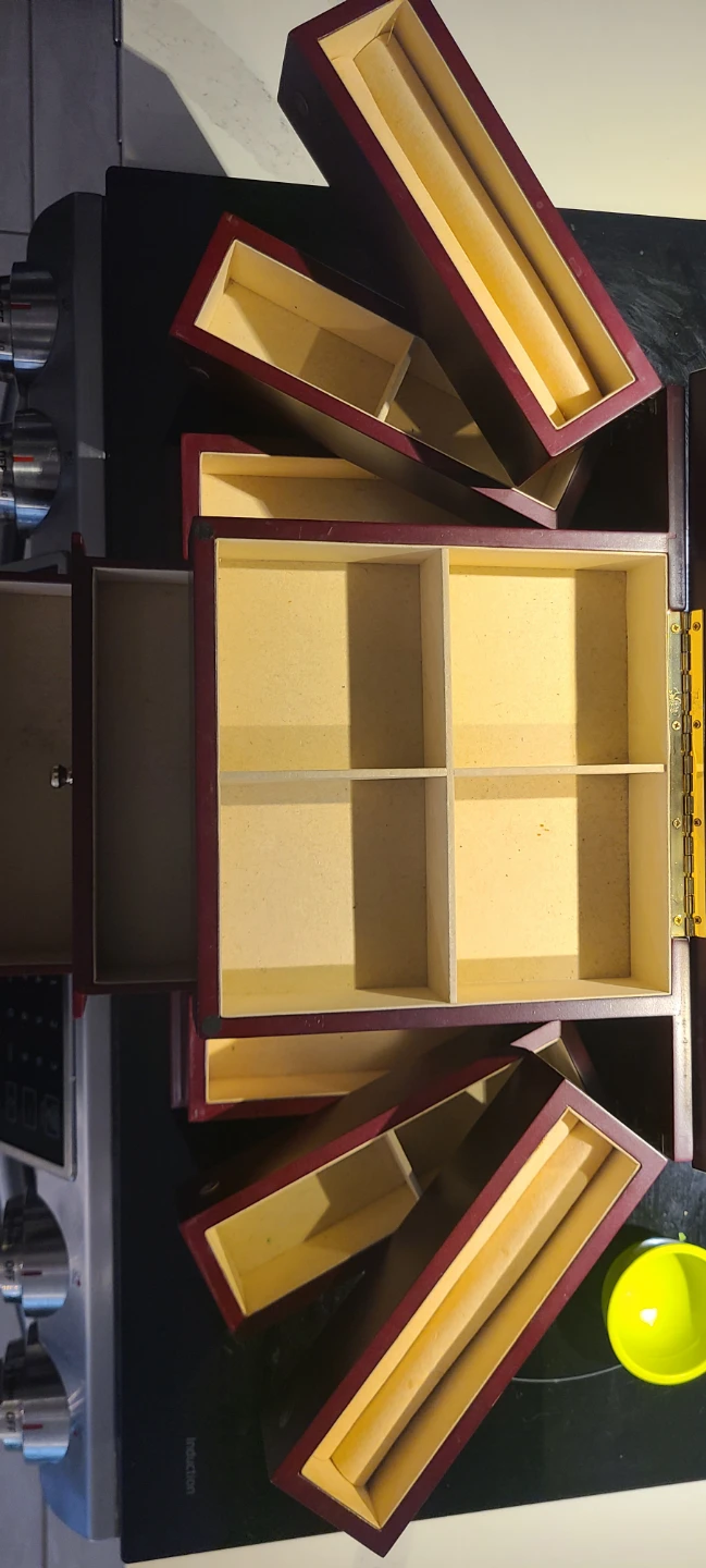 Wooden Jewellery Box with Drawers - photo 2