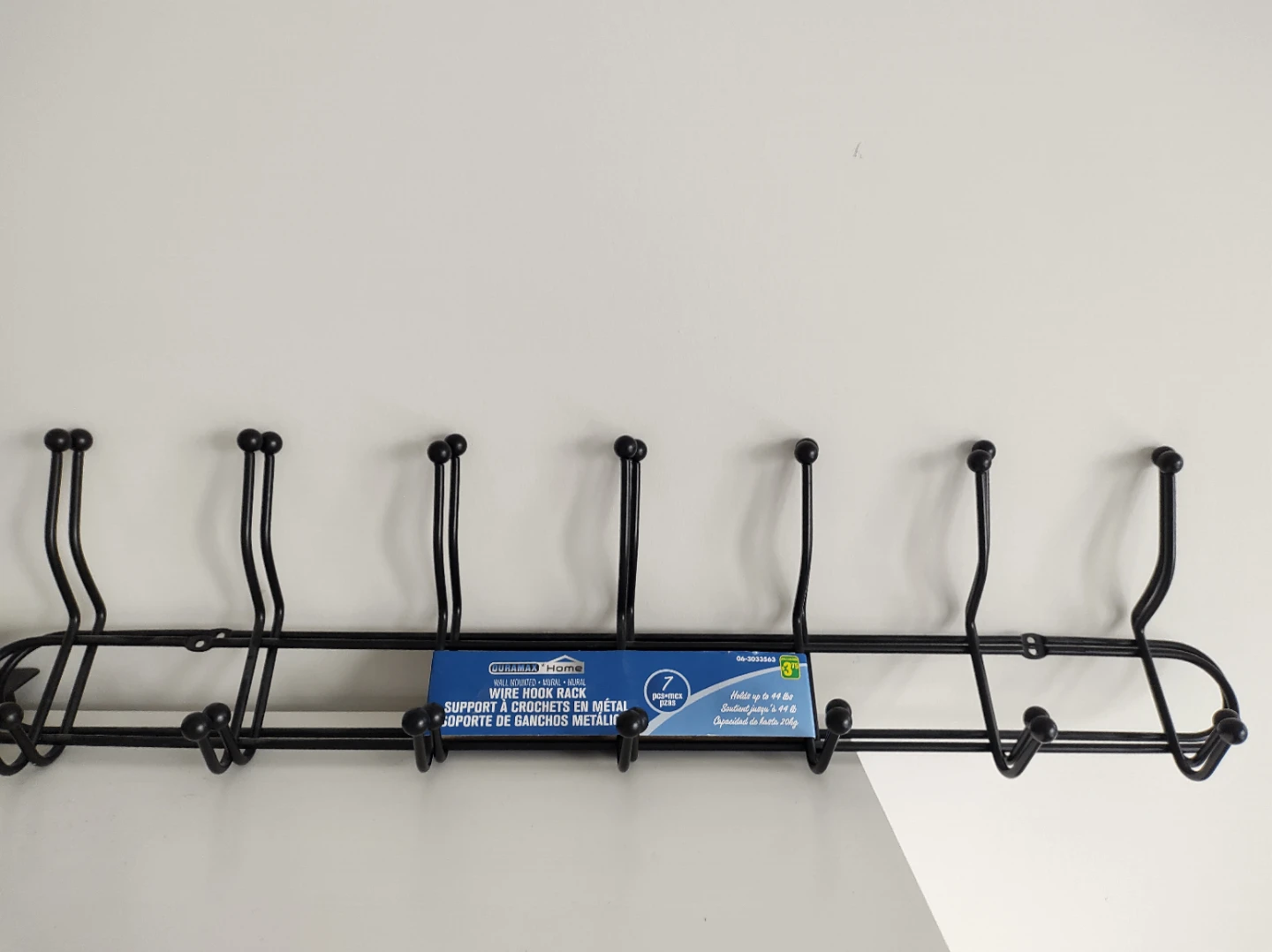 Black Wire Hook Rack - 2