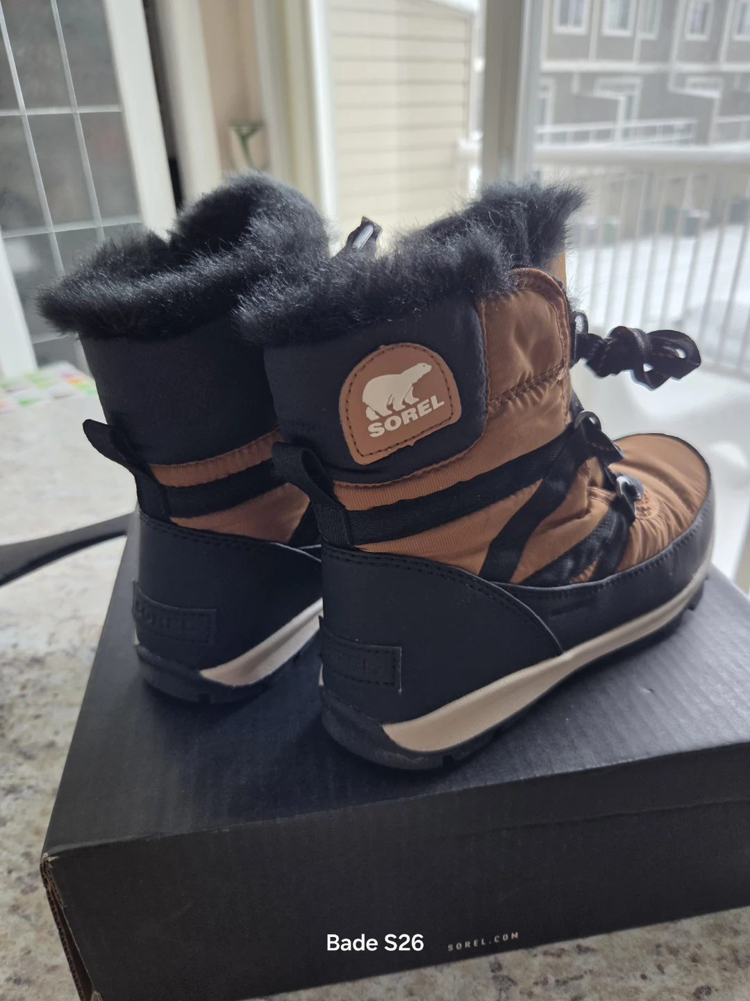 Sorel Whitney Short Lace Boots - Camel - Women's Size 6.5 - photo 2