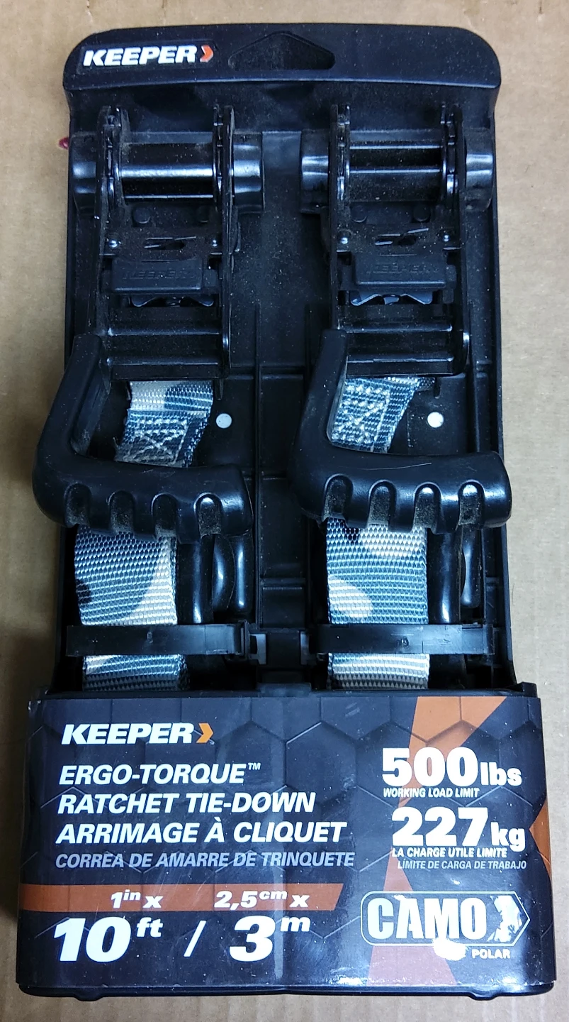 Keeper Ergo-Torque Ratchet Tie-Downs (2 Pack)