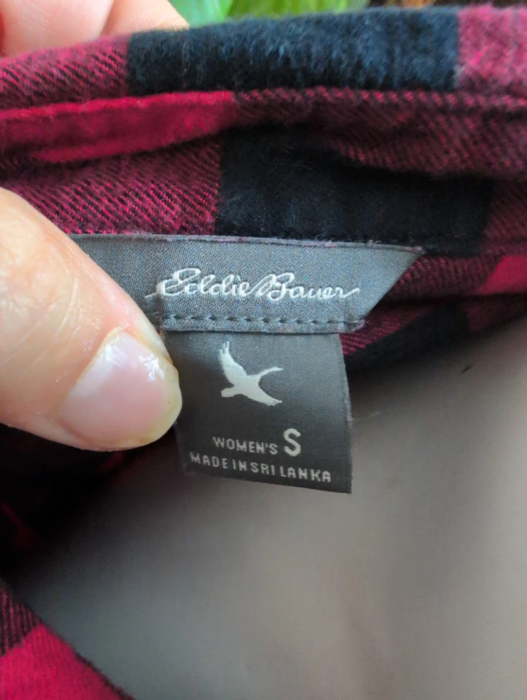 Eddie Bauer Women's Red & Black Plaid Flannel Shirt - Size S - photo 4
