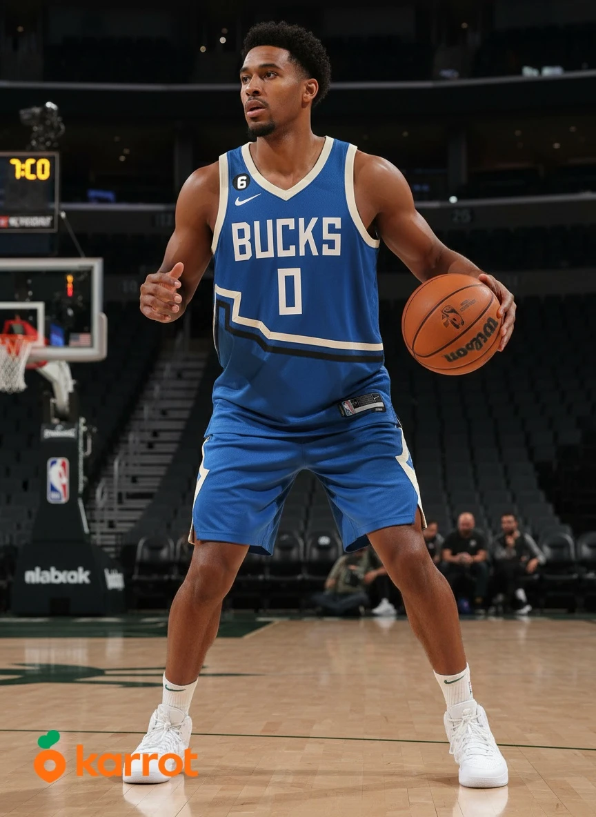 Nike Milwaukee Bucks Damian Lillard "0" Swingman Jersey Size M