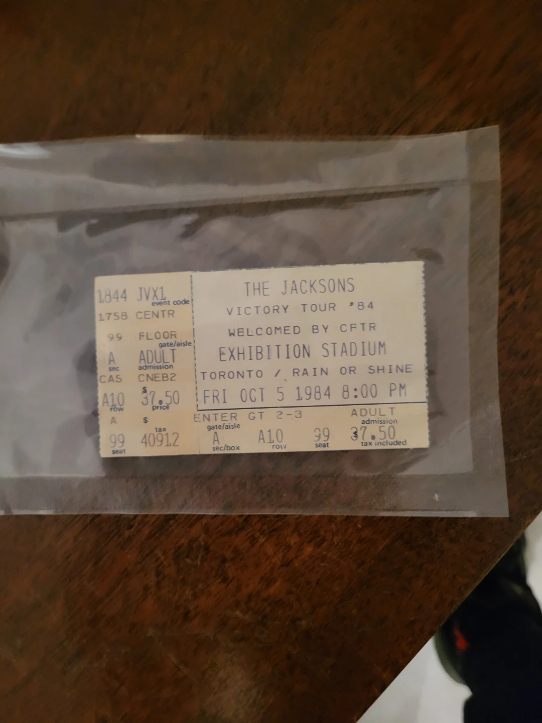 The Jacksons Victory Tour '84 Concert Ticket - photo 2