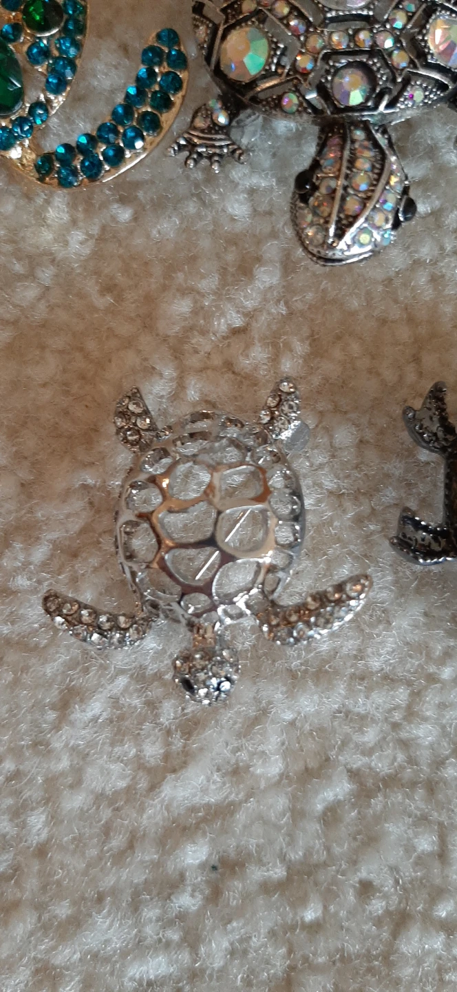 Sparkly Turtle Brooches - photo 5