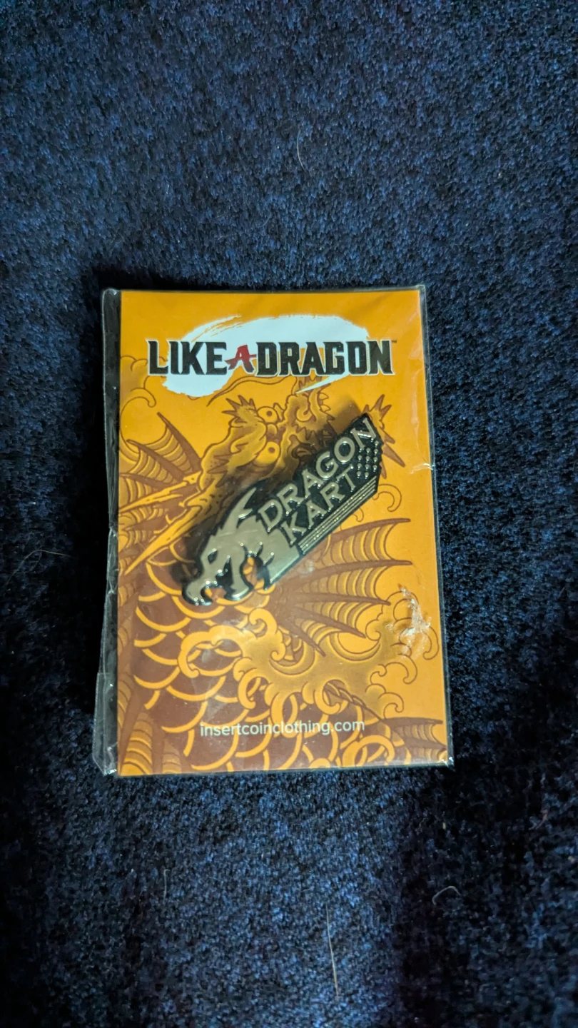 Dragon Kart metal pin Yakuza Like A Dragon