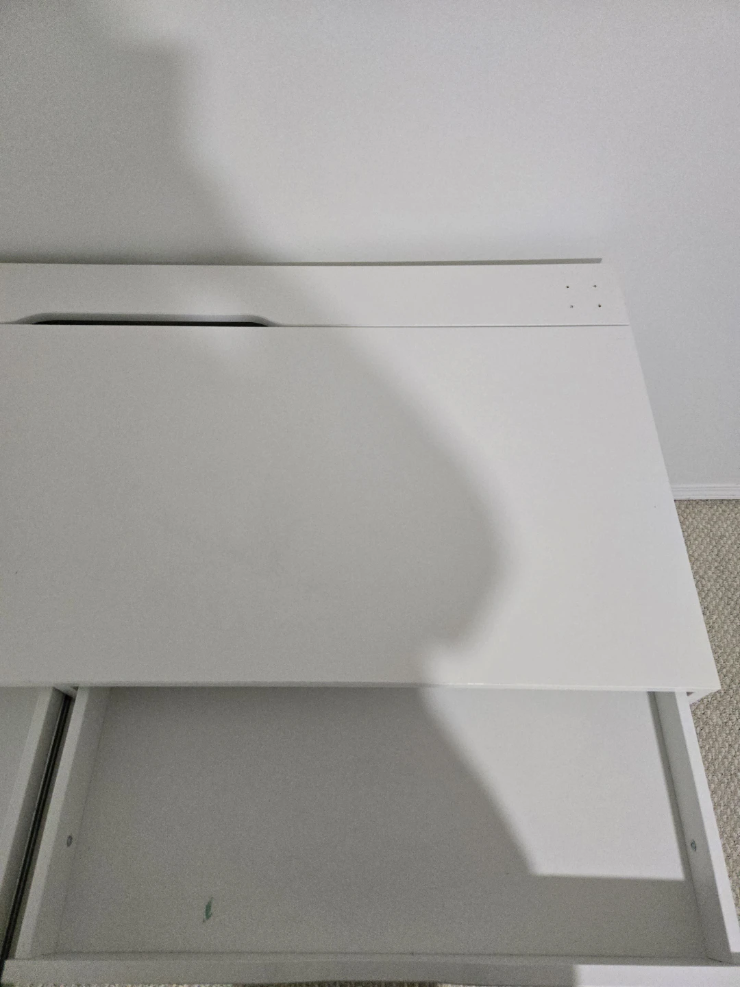 IKEA ALEX White Desk and chair - photo 4