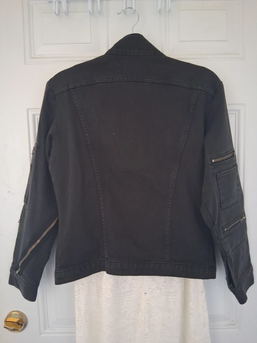 Zara Kate Moss Black Denim Jacket - photo 2
