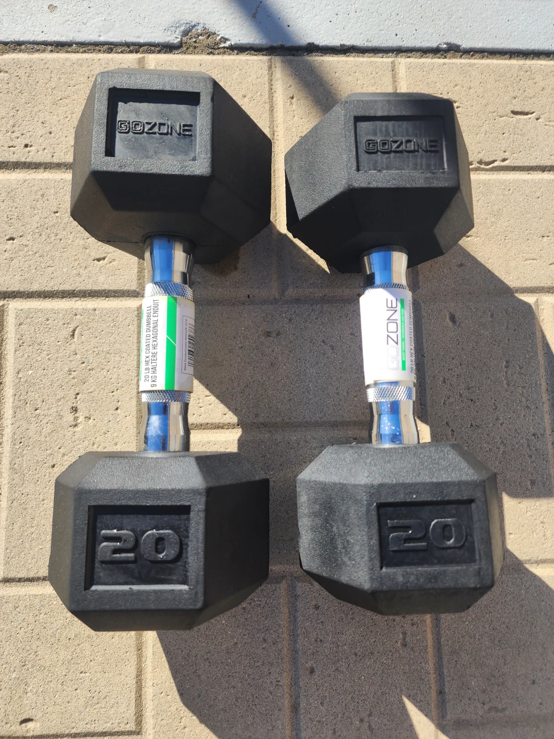GoZone 20 lb Hex Dumbbells (Pair) in box 📦 brand new!!